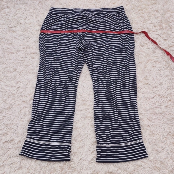 Striped Black and White Lounge Pants - Picture 8 of 10